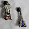Four (4) Hard to Find Authentic HARD ROCK Cafe Pins . Paris , Tokyo , Yokohama & Samurai w/Accordion . - 3