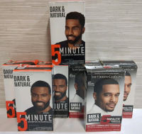 7 New Boxes Dark & Natural Gray Coverage Shampoo-in Hair Products