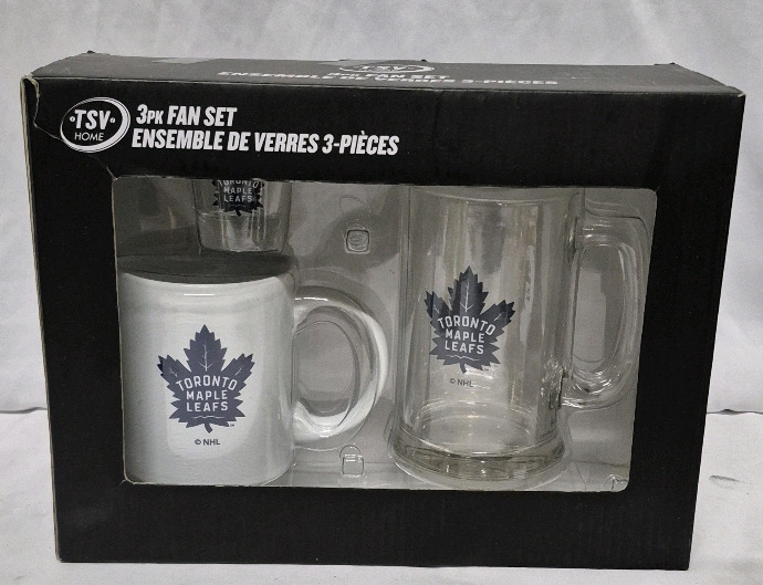 As New TORONTO MAPLE LEAFS 3 PC Fan Set