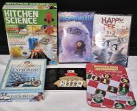 Great As New Kid's Games & Movie Lot - New DVD's Happy Feet 1 & 2 + Abominable +