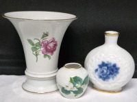 3 Vintage Vases West Germany and Noritake