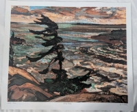 Print of F. Barley's "Stormy Weather" 20" by 24". 6/1750