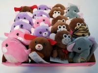 20 New 5" assorted mini plush animals (stuffies)