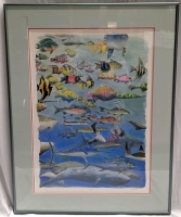 Signed Framed Numbered Limited Edition Print "JONAH" by Jim Patterson 167/475 - 22" &times; 28.25"