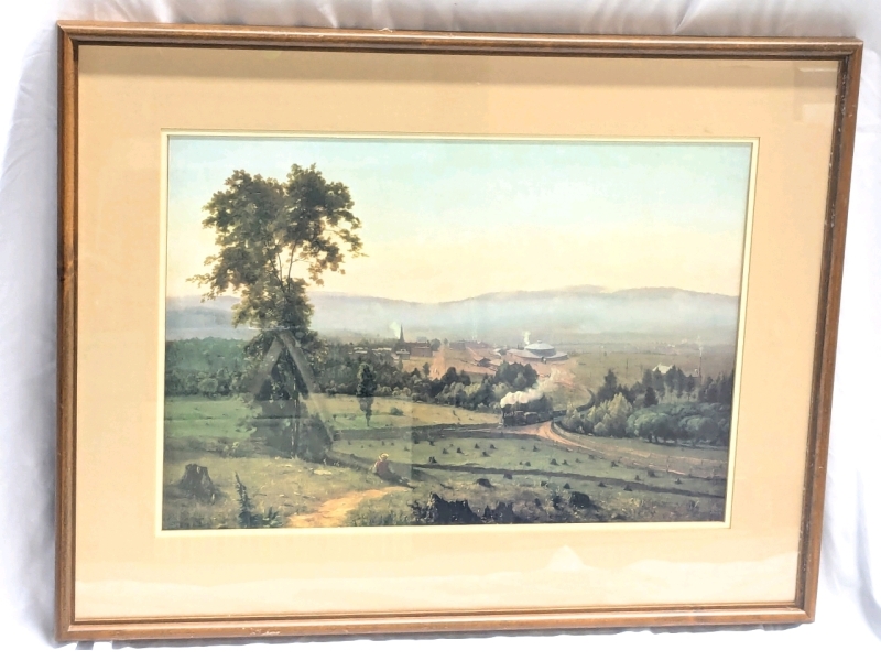 Vintage Framed Print No. 779 "The Lackawanna Valley (1855)" by George Inness - 33⅞" &times; 50&frac14;"