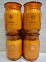 4 New Holiday Style Scented Christmas Themed Candles 6 Inches Tall
