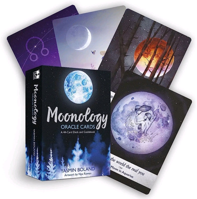 New MOONOLOGY Oracle Cards (44 Card Deck & Guidebook)