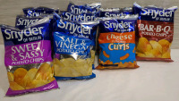 10 New Assorted Bags Snyder of Berlin Potato Chips BB MARCH TO MAY 2025