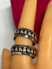 Two 8mm Cute Cat Lover Band Ring Stainless Steel Size 9 and Size 7 Infinity Design - 4