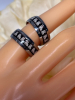 Two 8mm Cute Cat Lover Band Ring Stainless Steel Size 9 and Size 7 Infinity Design - 5