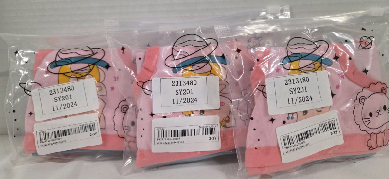 12 New | Size 2-3Y Briefs in Super Fun Colors