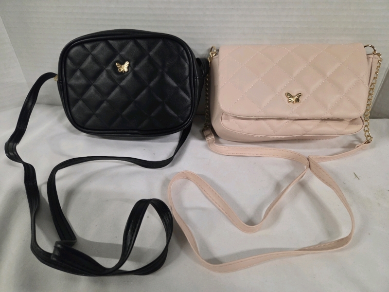 2 New |4" x 7" Mini Purses w/ Shoulder Straps