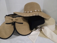 4 New | Woven Hats and Visors | Perfect for Outdoor Chores & Gardening | Size Fits Most