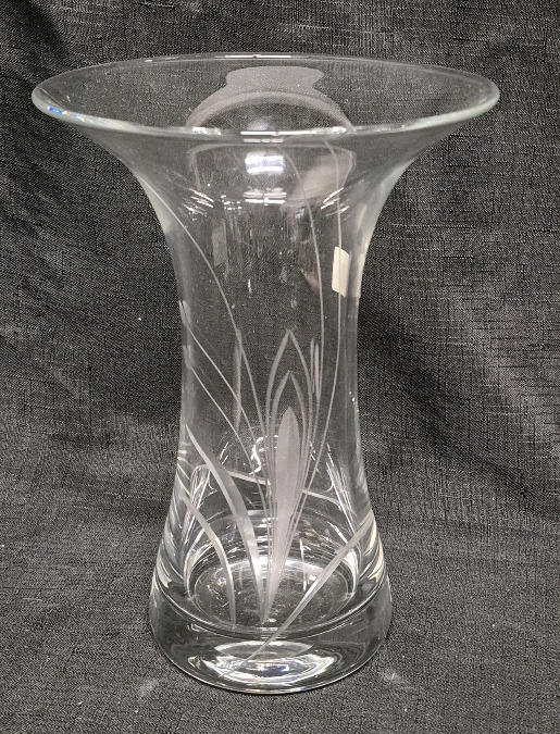 Vintage Spiegelau Handmade Crystal Vase 9.5" Tall