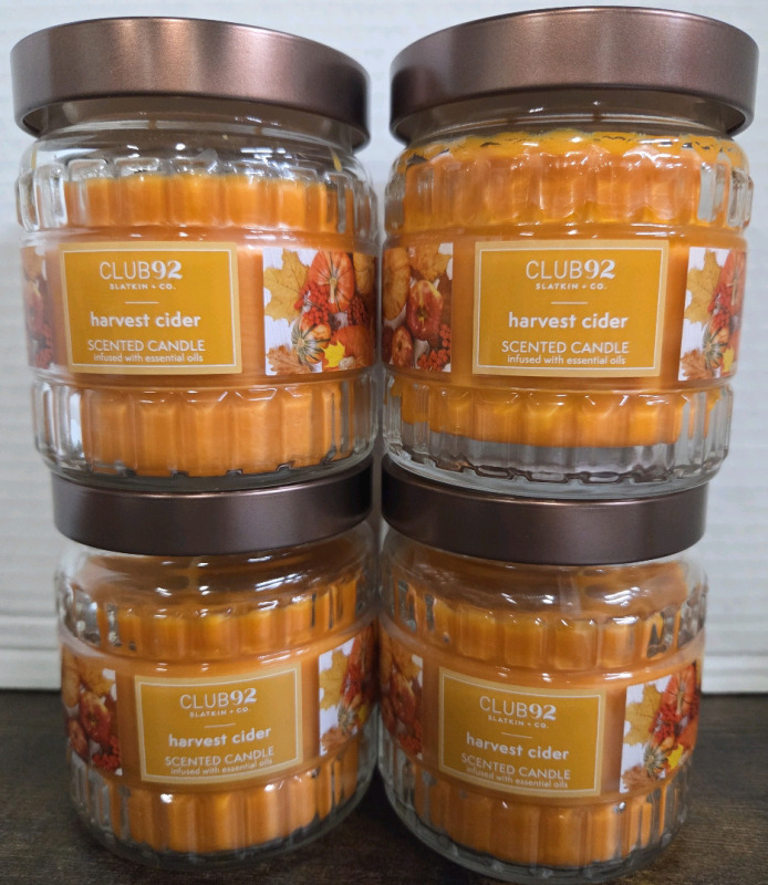 4 New | CLUB92 227g Harvest Cider Scented Candles