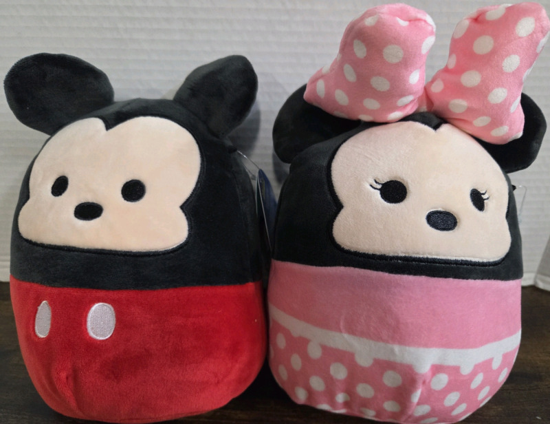 2 New | DISNEY'S Mickey & Minnie Mouse 8" Squishmallows
