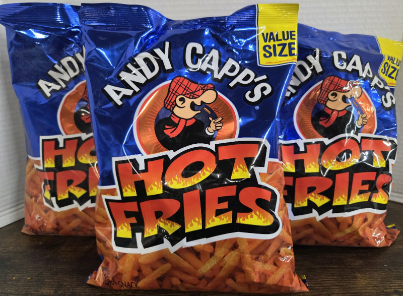 3 New Bags | Andy Capp's HOT FRIES | Value Size Bags | BB: Nov/18/2025