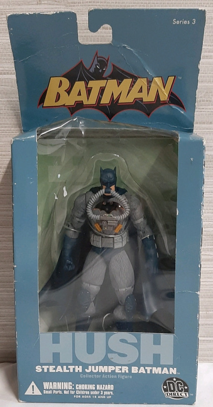 New 2012 DC Direct Series 3 Hush Stealth Jumper Batman (Figure is 8" Tall)