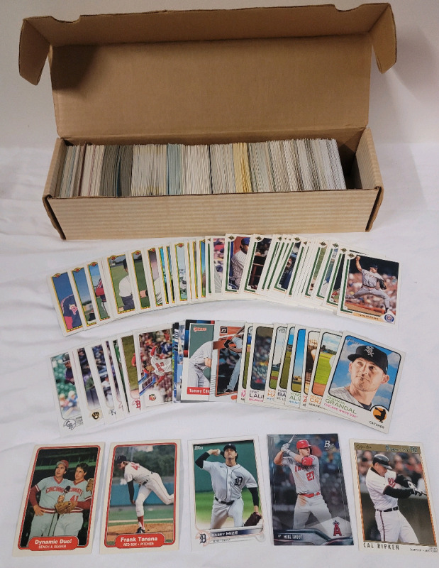 1981 - 2022 MLB Baseball Trading Card Singles , 700+ Trading Cards . Topps , Fleer , OPC , Bowman , Donruss