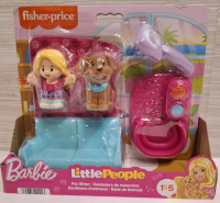 New Fisher Price Barbie LittlePeople Pet Sitter Toy | Package Measures- 9" X 8"