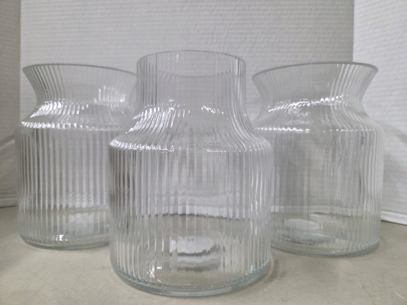 3 New | 5.7" x 7.09" Decorative Vases