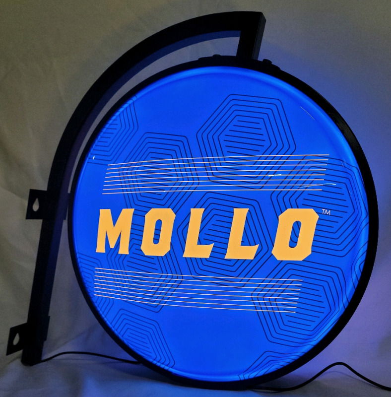 MOLLO Cannabis Beer Light-Up Wall Beer Sign - New , Working