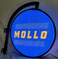 MOLLO Cannabis Beer Light-Up Wall Beer Sign - New , Working