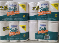 48 New | Rolls of True Living Soft 2-ply Bath Tissue Septic Safe | 220 Sheets per Roll | 4 Packs of 12