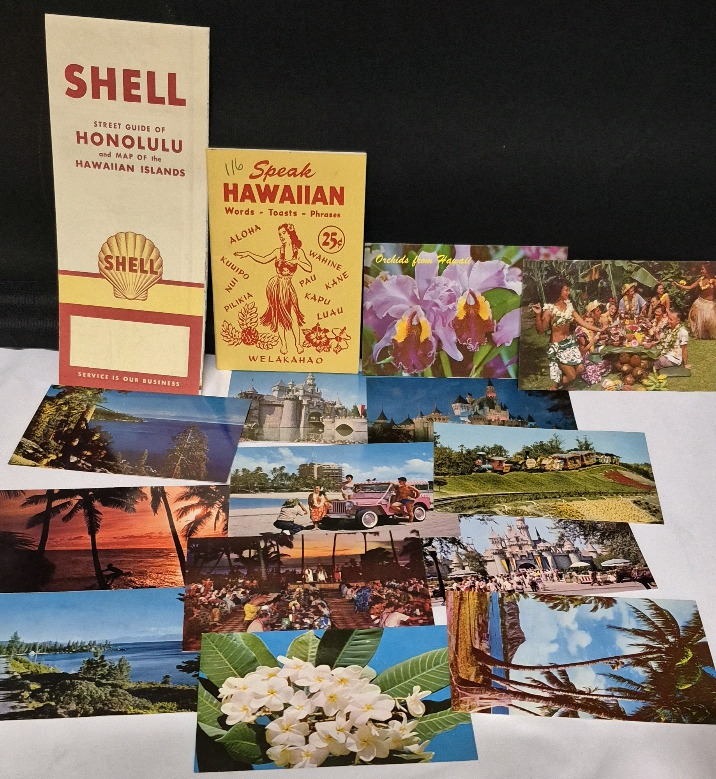 Vintage Postcards & Ephemera- Hawaii & Disneyland