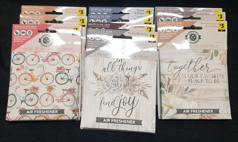 10 New Sparkle City Scented Satchet Co. Air Freshener Bag 2-Packs