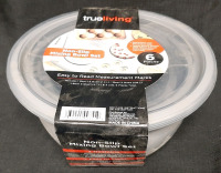 New TrueLiving Non-Slip Mixing Bowl Set (Dimensions for Pieces Shown in Gallery, Product has some Dirt, Does Not Impact Product)