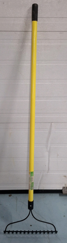 New Trueliving Outdoors Long Handle Rake | Plastic Handle Measures- 48.5" and Steel Head Measures- 13.9"