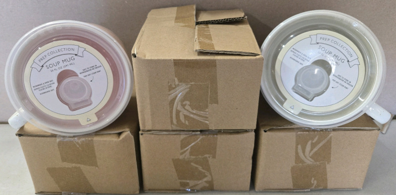 6 New In Box | 591mL Ceramic Soup Mugs