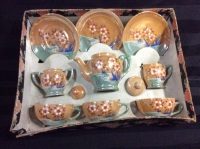 Vintage Child’s China Toy Tea Set in Original Box