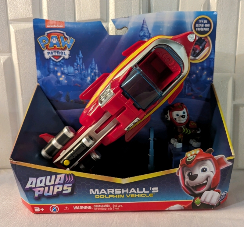 New Paw Patrol Aqua Pups Marshall's Dolphin Vehicle