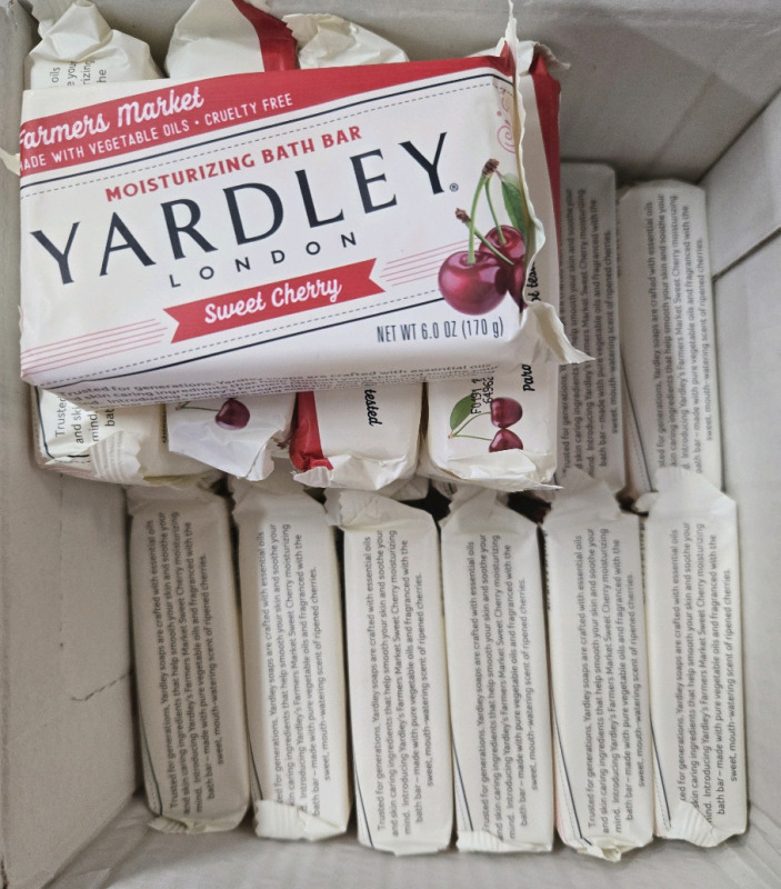 17 New Sealed | 170g Yardley Sweet Cherry Moisturizing Bath Bars