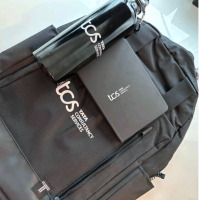 New | 19" x 14" TRANZIP Backpack w/ 7" x 5" Notebook & 750ml Waterbottle