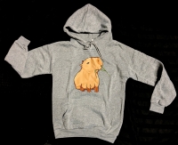New Size MED Women's Adorable Capybara Graphic Hoodie Sweater
