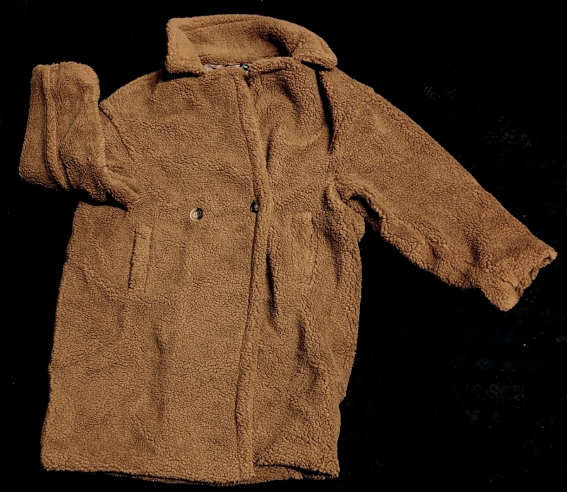 New Size 2XL Women's Plush Teddy Bear Coat