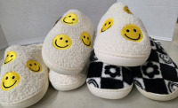 3 New Pairs | Size 7-8 Ladies Plush Slippers