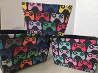 3 New | Small, Medium & Large Gamer Tote Baskets | Large Measures 8" x 12" x 11"