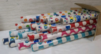New Box Wrapping Paper Rolls 16 ct Approx 30 inches Long
