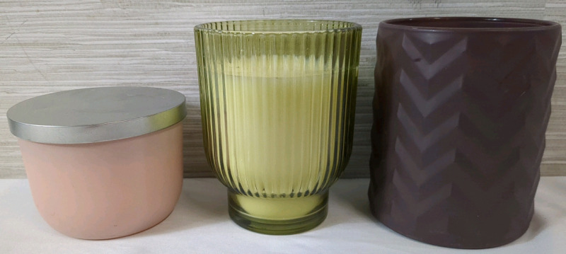 3 New Scented Candles Tallest Approx 5 inches