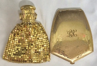 Vintage Monogram American Beauty Compact & Mini Purse