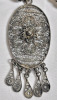Silver Jewelry Lot , All Unmarked . Cuff Bangle , Brooch & Necklace . - 5