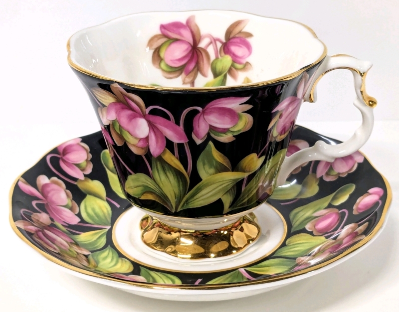 ROYAL ALBERT Provincial Flowers Teacup & Saucer : Pitcher Plants 1975 - Rings True