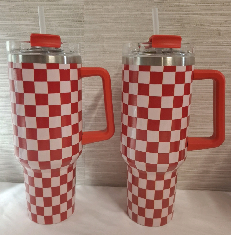 2 New Stainless Steel Tumblers (1183ml) | Height- 10.5"