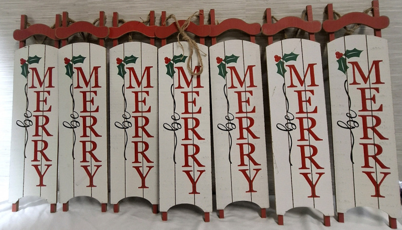 7 New Wooden Signs with Hangers for Decoration | Height - 23.5"