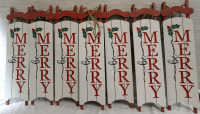 7 New Wooden Signs with Hangers for Decoration | Height - 23.5"