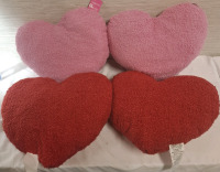 4 New Heart Shaped Pillows | Measurements- 5.5" X 19" X 17.5"
